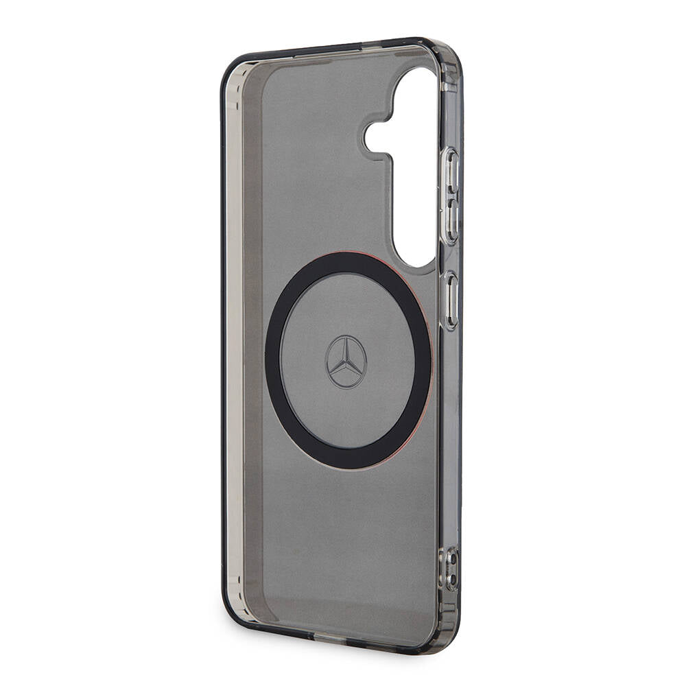 Galaxy S24 Uyumlu Kılıf Mercedes Benz Lisanslı Magsafe Kablosuz Şarj Özellikli IML Yıldız Logolu Red Ring