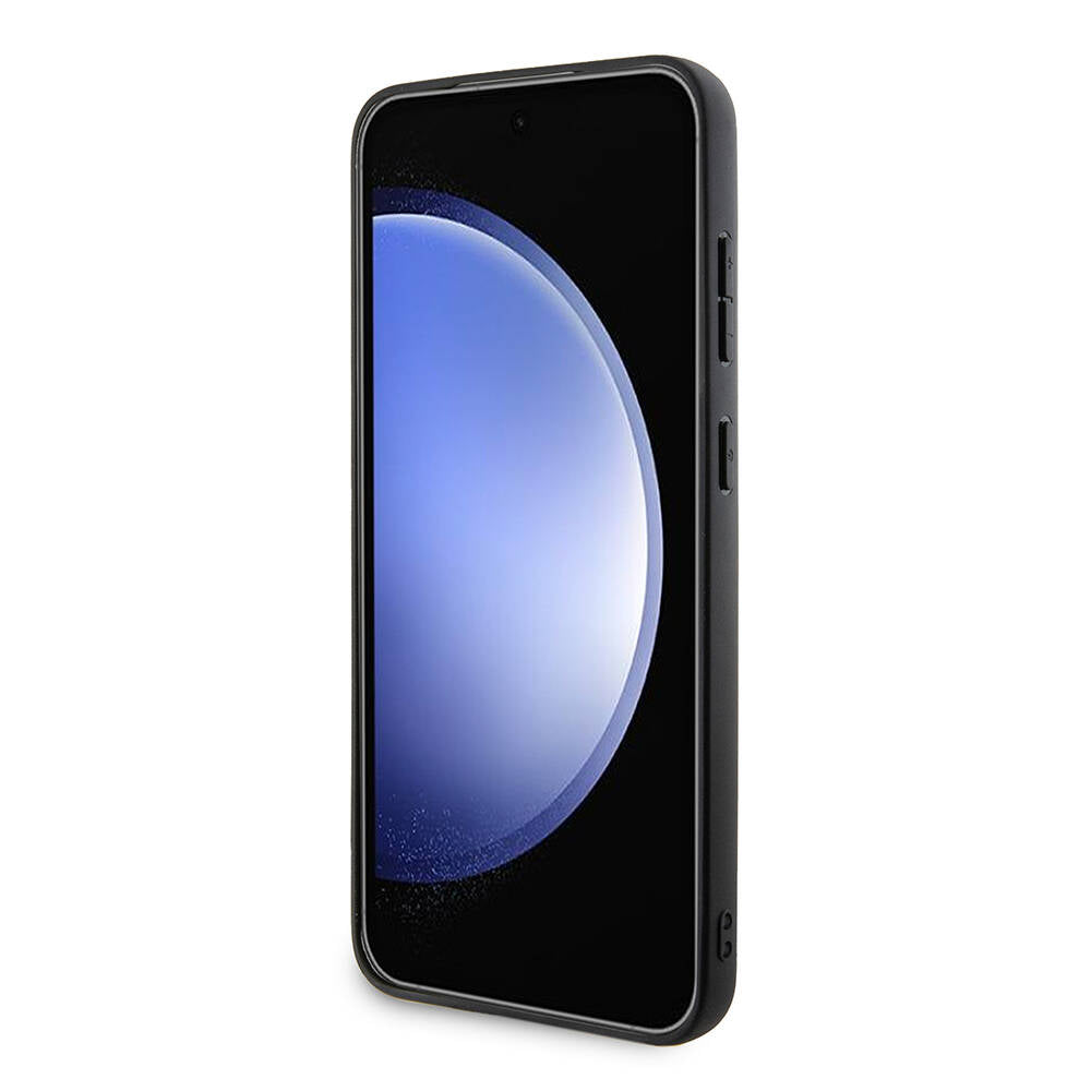 Galaxy S24 Plus Uyumlu Kılıf Bmw Lisanslı M Logolu Üç Renk Çizgili Delikli Detail Line