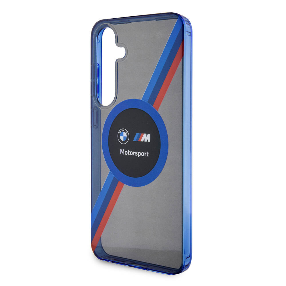 Galaxy S24 Plus Uyumlu Kılıf Bmw Lisanslı M Logolu Üç Renk Çizgili Motorsport Circle