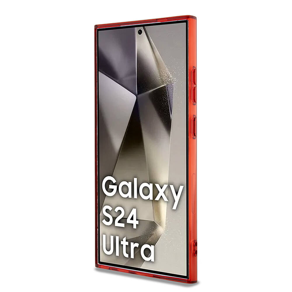 Galaxy S24 Ultra Uyumlu Kılıf AMG Lisanslı Çift Katmanlı Dörtgen Desenli
