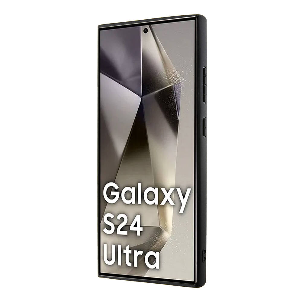 Galaxy S24 Ultra Uyumlu Kılıf Bmw Lisanslı Magsafe Kablosuz Şarj Özellikli M Logolu Üç Çizgili Pu Karbon