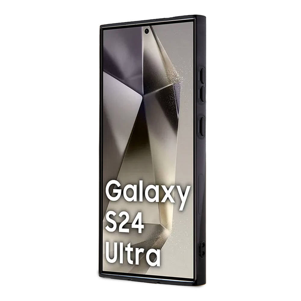 Galaxy S24 Ultra Uyumlu Kılıf Mercedes Benz Lisanslı Magsafe Kablosuz Şarj Özellikli PC TPU Transparan Black Ring