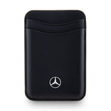 Mercedes-Benz Lisanslı 2 Hazneli Metal Logolu Deri Manyetik Kartlık