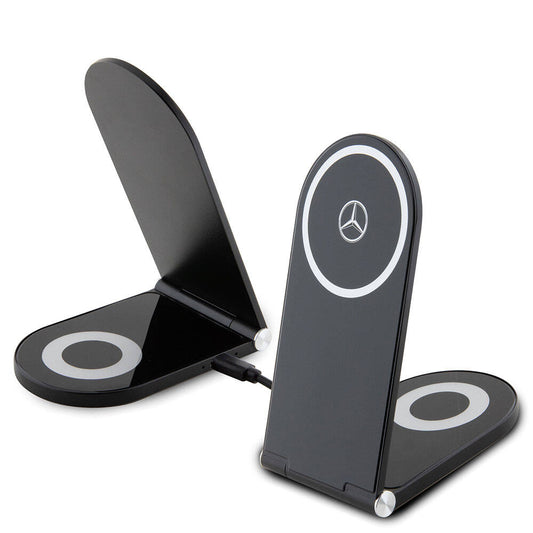 Mercedes-Benz Orijinal Lisanslı Katlanabilir Baskı Yıldız Logolu Manyetik Kablosuz Şarj Standı
