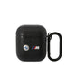 BMW AirPods (1/2) Kulaklık Kılıfı - Siyah PU Deri, M Şeritli, Orijinal Lisanslı, Kancalı