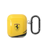 Airpods (1/2) Kılıf Ferrari Lisanslı IML Baskılı Klasik Logolu TPU Kılıf
