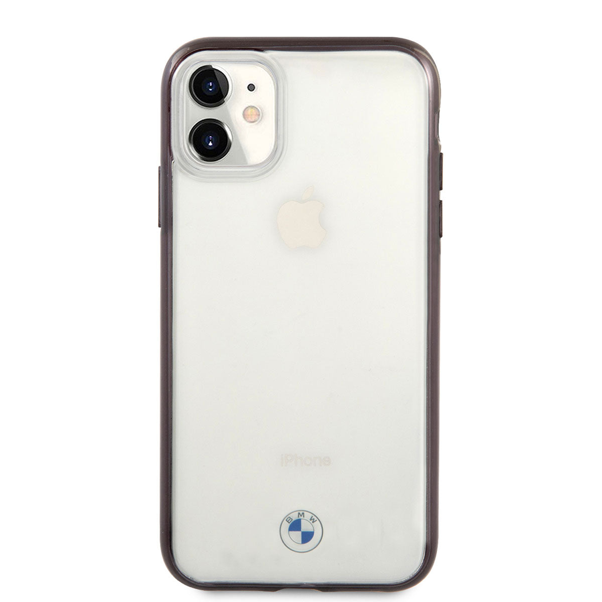 iPhone 11 Uyumlu Kılıf Bmw Lisanslı Transparan Elektroplatin Kenar Kaplama Tasarım