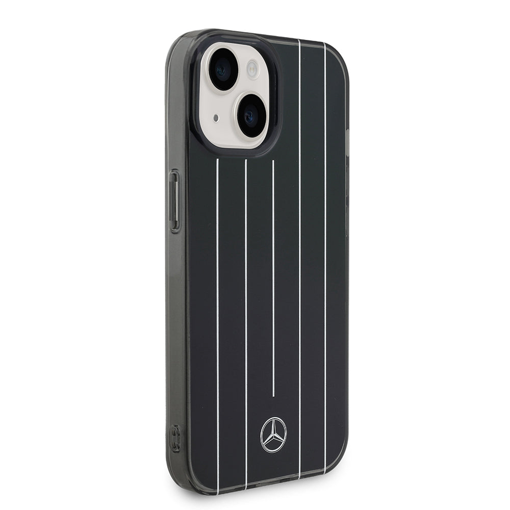 Apple iPhone 14 Kılıf Mercedes Benz Orjinal Lisanslı New Urban 3 Sert PC Paralel Çizgi Desenli Kapak