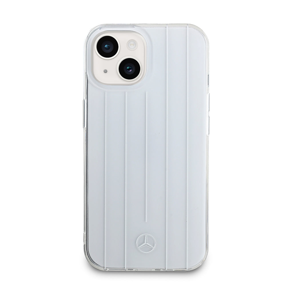 Apple iPhone 14 Kılıf Mercedes Benz Orjinal Lisanslı New Urban 3 Sert PC Paralel Çizgi Desenli Kapak