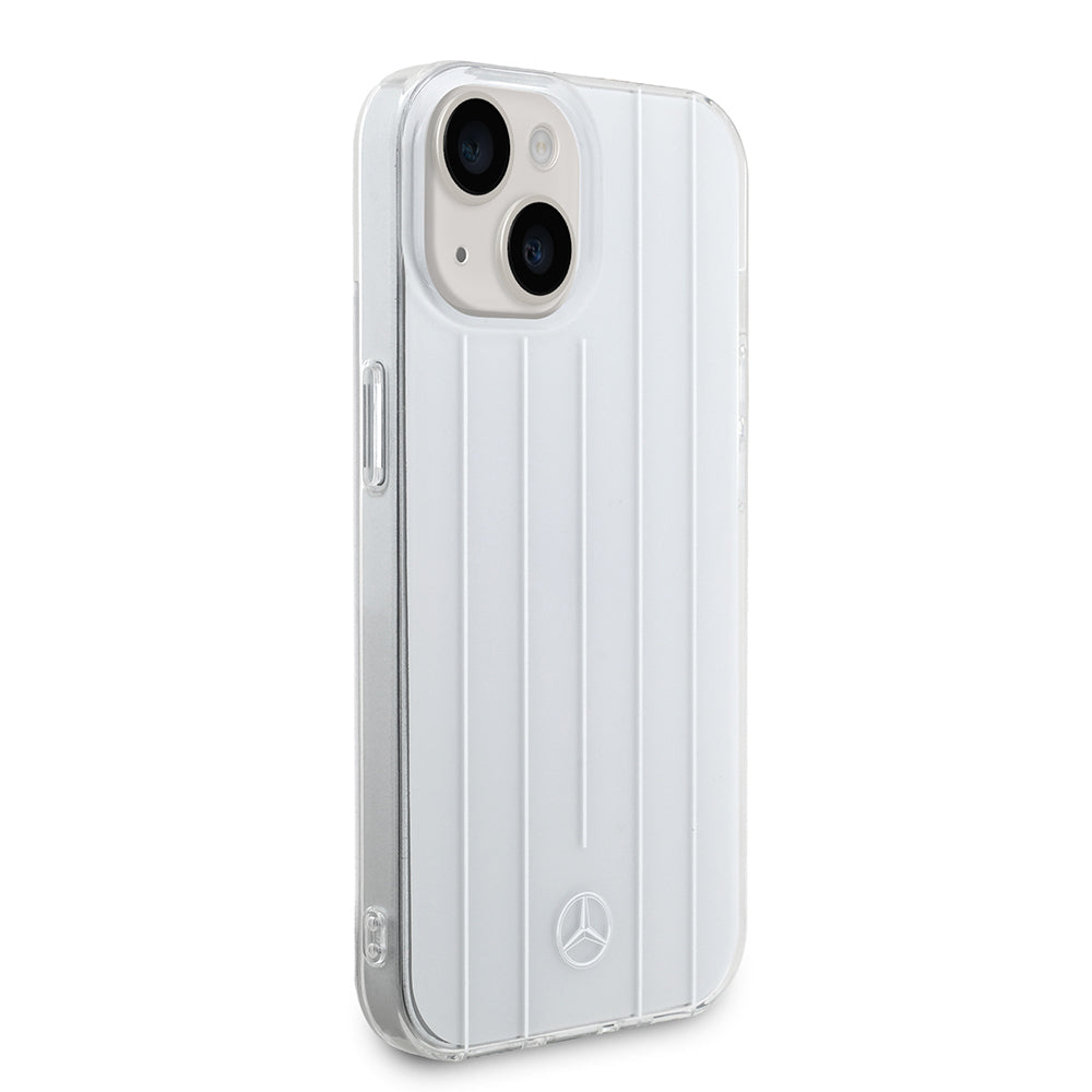 Apple iPhone 14 Kılıf Mercedes Benz Orjinal Lisanslı New Urban 3 Sert PC Paralel Çizgi Desenli Kapak