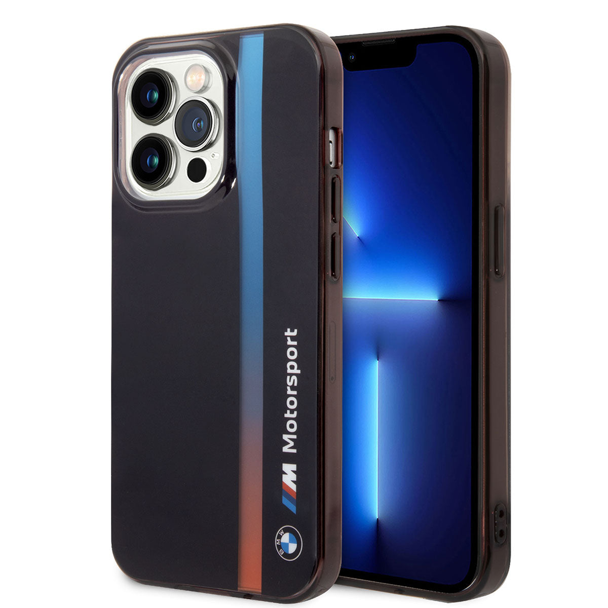 iPhone 14 Pro Max Pro Max Uyumlu Kılıf Bmw Lisanslı Renk Geçişli Çizgili Tasarım