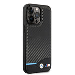 iPhone 14 Pro Max Kılıf BMW PU Deri Ve Karbon Dizayn