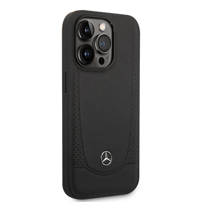 iPhone 14 Pro Max Uyumlu Kılıf Mercedes Benz Lisanslı Magsafe Kablosuz Şarj Özellikli Urban Deri
