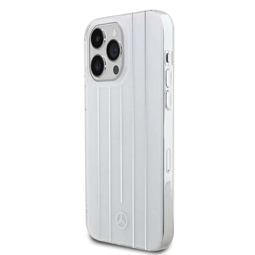 Apple iPhone 14 Pro Max Kılıf Mercedes Benz Orjinal Lisanslı New Urban 3 Sert PC Paralel Çizgi Desenli Kapak
