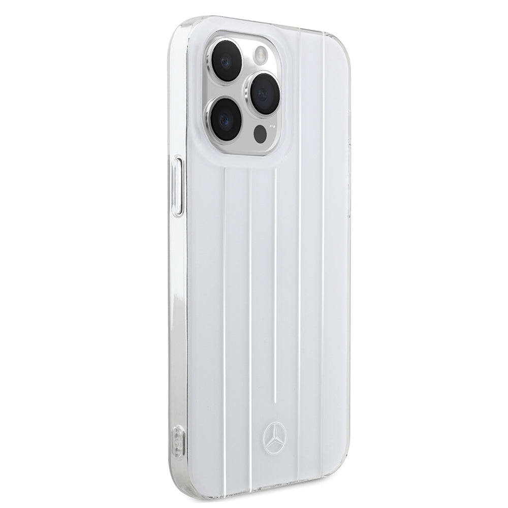 Apple iPhone 14 Pro Max Kılıf Mercedes Benz Orjinal Lisanslı New Urban 3 Sert PC Paralel Çizgi Desenli Kapak