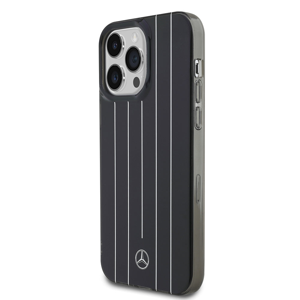 Apple iPhone 14 Pro Max Kılıf Mercedes Benz Orjinal Lisanslı New Urban 3 Sert PC Paralel Çizgi Desenli Kapak