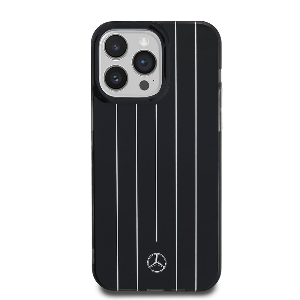 Apple iPhone 14 Pro Max Kılıf Mercedes Benz Orjinal Lisanslı New Urban 3 Sert PC Paralel Çizgi Desenli Kapak