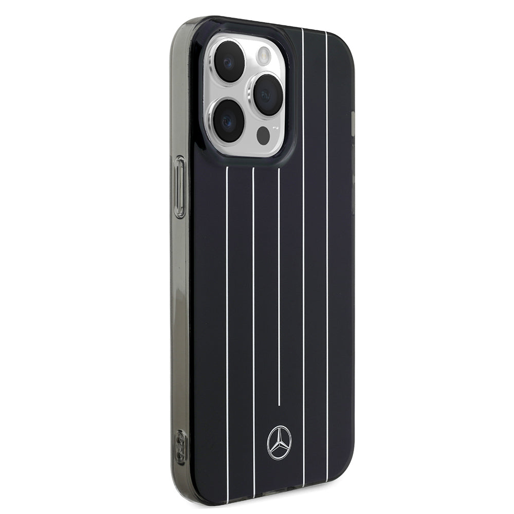 Apple iPhone 14 Pro Max Kılıf Mercedes Benz Orjinal Lisanslı New Urban 3 Sert PC Paralel Çizgi Desenli Kapak