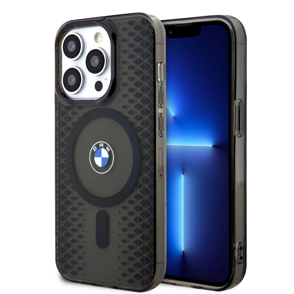 iPhone 15 Pro Uyumlu Kılıf Bmw Lisanslı Magsafe Kablosuz Şarj Özellikli Transparan Iml Signature