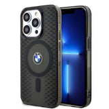 iPhone 15 Pro Uyumlu Kılıf Bmw Lisanslı Magsafe Kablosuz Şarj Özellikli Transparan Iml Signature
