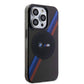iPhone 15 Pro Max Uyumlu Kılıf Bmw Lisanslı Magsafe Kablosuz Şarj Özellikli Transparan Tricolor Stripes