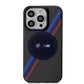 iPhone 15 Pro Max Uyumlu Kılıf Bmw Lisanslı Magsafe Kablosuz Şarj Özellikli Transparan Tricolor Stripes
