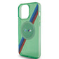 iPhone 15 Pro Max Uyumlu Kılıf Bmw Lisanslı Magsafe Kablosuz Şarj Özellikli Transparan Tricolor Stripes