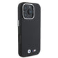 iPhone 16 Pro Kılıf BMW Orjinal Lisanslı Tam Sarılmış Kevlar Tasarımlı Metal Logo Suni Deri