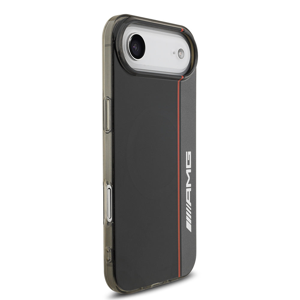 Apple iPhone 17 Air Kılıf AMG Orjinal Lisanslı M-safe Şarj Özellikli IML Baskı Logolu Çift Katmanlı Bow Lines Kapak