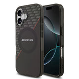 Apple iPhone 17 Kılıf AMG Orjinal Lisanslı M-safe Şarj Özellikli Çift Katmanlı Kırmızı Çapraz Çizgili Kapak