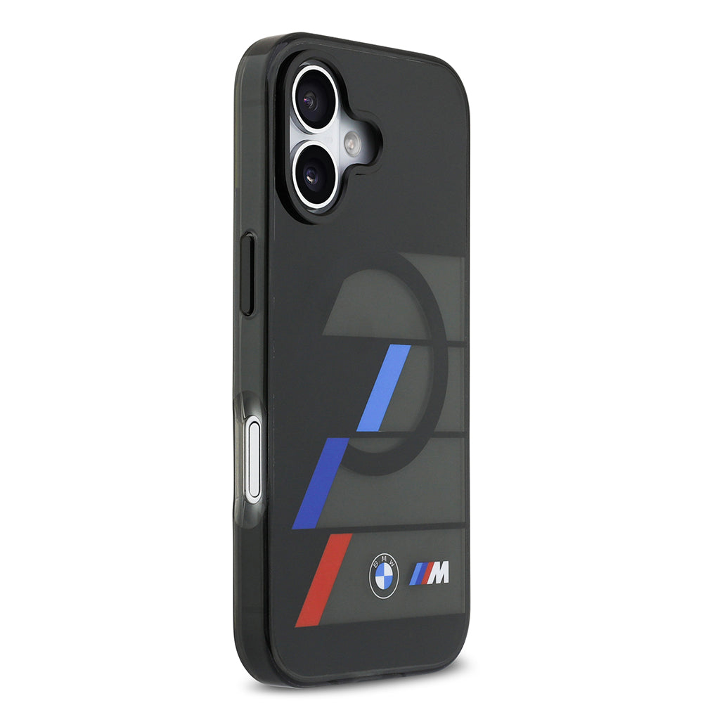 Apple iPhone 17 Kılıf BMW Orjinal Lisanslı M-safe Şarj Özellikli IML Baskılı Üç Renkli M Dizayn Kapak