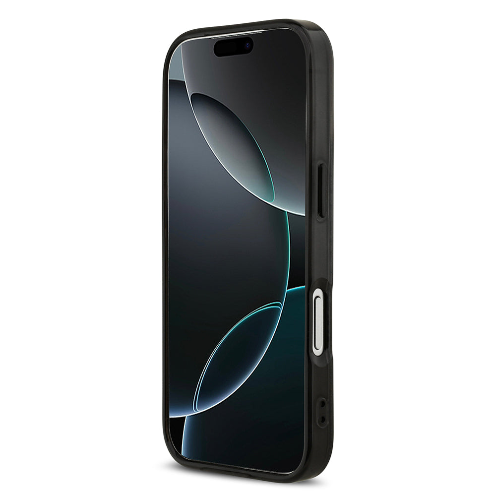 Apple iPhone 17 Pro Kılıf AMG Orjinal Lisanslı M-safe Şarj Özellikli Çift Katmanlı Kırmızı Çapraz Çizgili Kapak