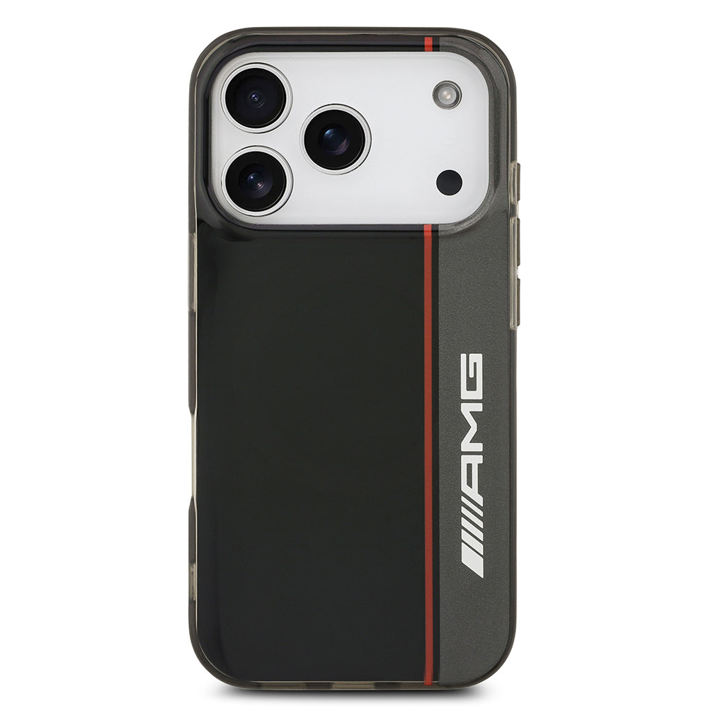 Apple iPhone 17 Pro Kılıf AMG Orjinal Lisanslı M-safe Şarj Özellikli IML Baskı Logolu Çift Katmanlı Bow Lines Kapak