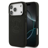 Apple iPhone 17 Pro Kılıf Mercedes Benz Orjinal Lisanslı M-safe Şarj Özellikli Hakiki Deri Nostaljik Yıldız Dizayn Kapak