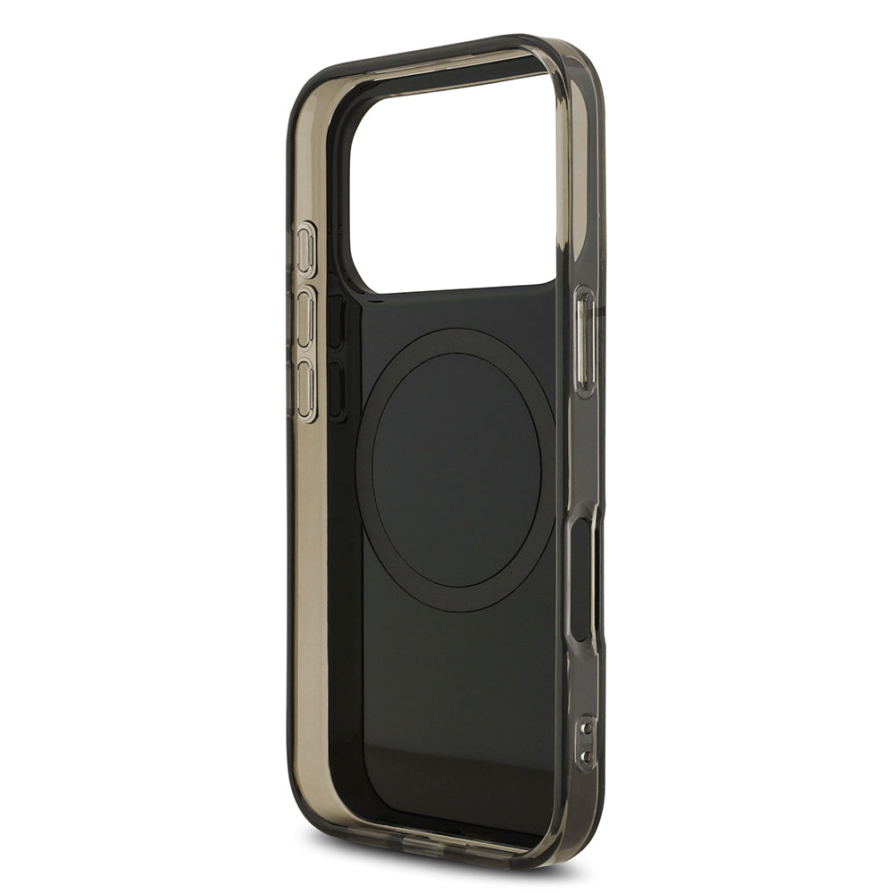 Apple iPhone 17 Pro Max Kılıf AMG Orjinal Lisanslı M-safe Şarj Özellikli IML Baskı Logolu Çift Katmanlı Bow Lines Kapak