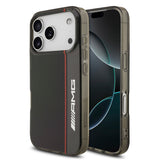 Apple iPhone 17 Pro Max Kılıf AMG Orjinal Lisanslı M-safe Şarj Özellikli IML Baskı Logolu Çift Katmanlı Bow Lines Kapak