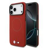 Apple iPhone 17 Pro Max Kılıf BMW Orjinal Lisanslı M-safe Şarj Özellikli Metal Logolu Delikli M Dizayn Deri Kapak