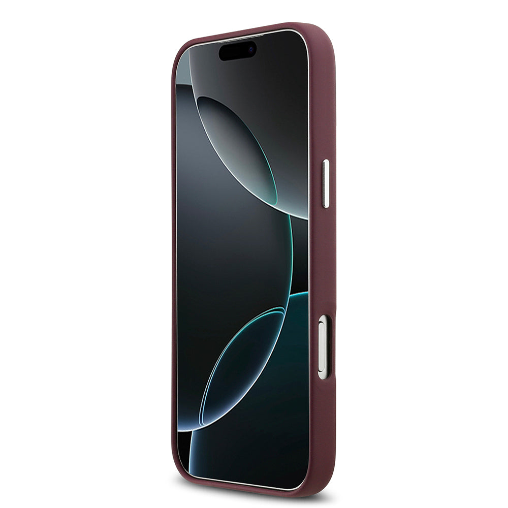 Apple iPhone 17 Pro Max Kılıf BMW Orjinal Lisanslı M-safe Şarj Özellikli Metal Logolu Tam Kaplama Deri Kapak