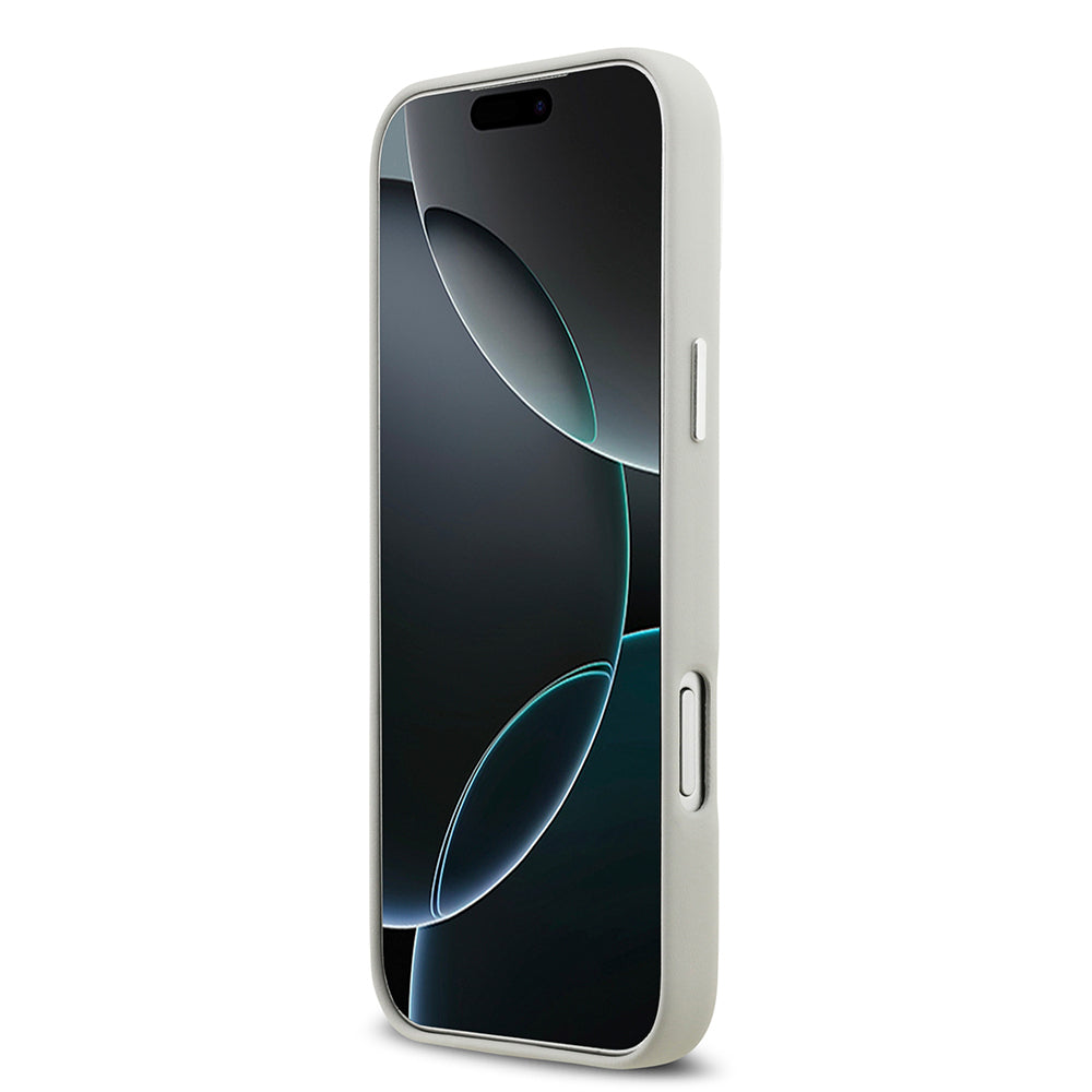 Apple iPhone 17 Pro Max Kılıf BMW Orjinal Lisanslı M-safe Şarj Özellikli Metal Logolu Tam Kaplama Deri Kapak