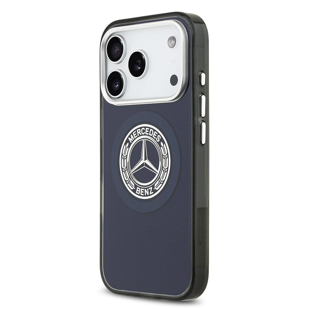 Apple iPhone 17 Pro Max Kılıf Mercedes Benz Orjinal Lisanslı M-safe Şarj Özellikli Çift Katmanlı PC Nostaljik Yıldız Dizayn Kapak