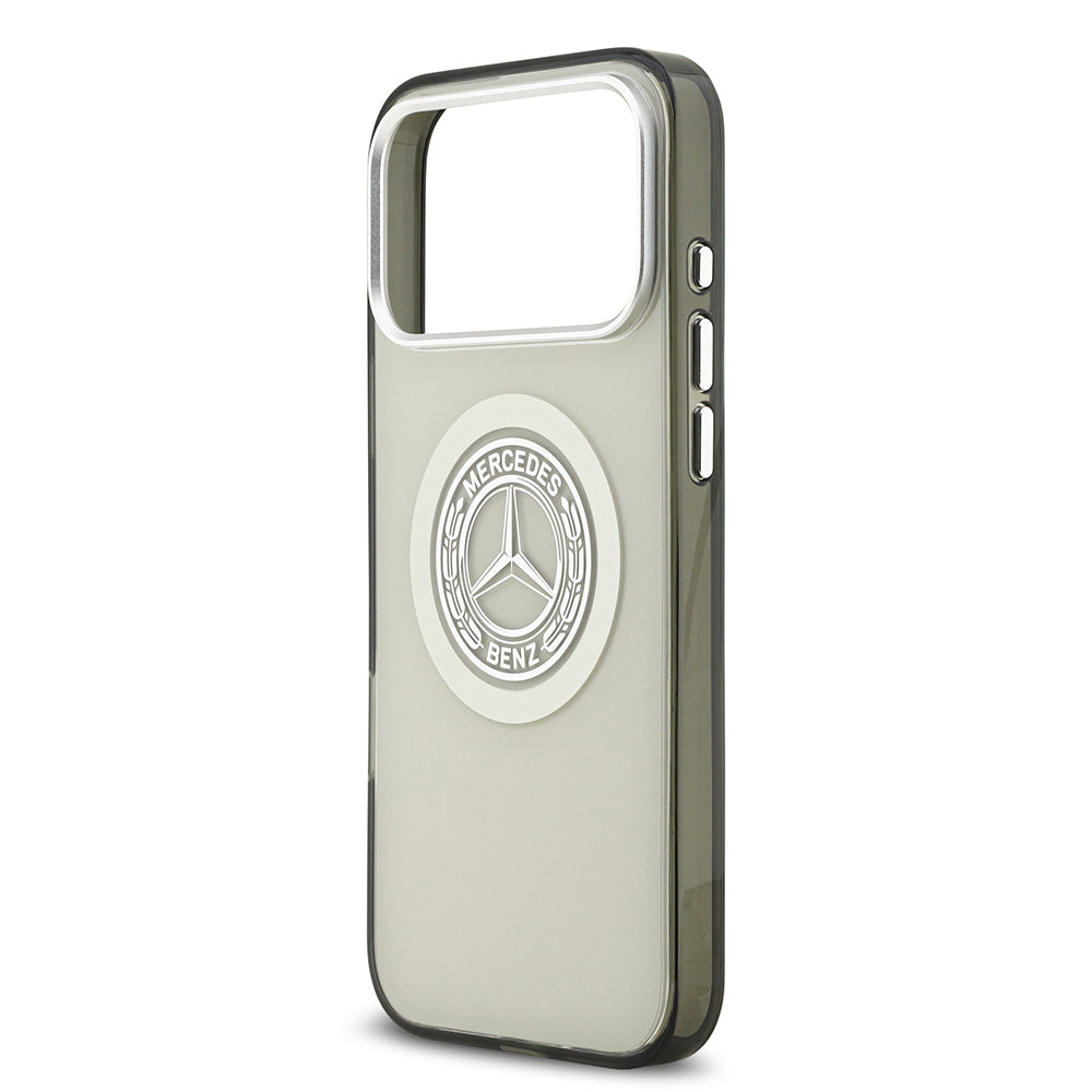Apple iPhone 17 Pro Max Kılıf Mercedes Benz Orjinal Lisanslı M-safe Şarj Özellikli Çift Katmanlı PC Nostaljik Yıldız Dizayn Kapak