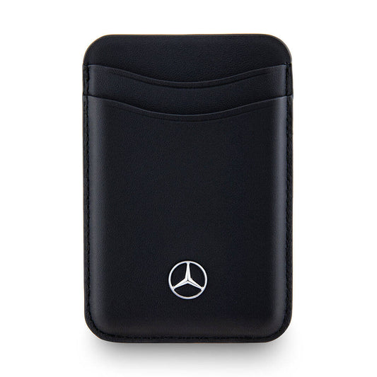 Mercedes-Benz Lisanslı 2 Hazneli Metal Logolu Deri Manyetik Kartlık